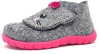 Superfit M&auml;dchen HAPPY Slipper, Hausschuh 800295, HELLGRAU/PINK 2500, 21