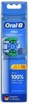 Oral-B Precision Clean Aufsteckb&uuml;rsten f&uuml;r elektrische Zahnb&uuml;rste 10 Stk. Wei&szlig;