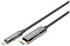 Digitus USB - Type C zu HDMI AOC Glasfaser Adapterkabel HDMI Version 2.0; Max
