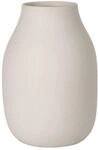blomus Vase -COLORA- | Blumenvase aus Keramik | Farbe Moonbeam | Gr&ouml;&szlig;e L &Oslash;14x20H
