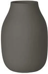 blomus Vase -COLORA- | Keramik | Steel Gray | Gr&ouml;&szlig;e L | H 20 cm x B 14 cm x T 14 cm
