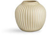 Kähler Vase H13 cm Hammershøi dänisches Design für Blumen Handarbeit, Sand