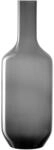 Leonardo Milano, Blumenvase aus grau gef&auml;rbtem Glas, handgefertigte Glasvase in