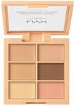 NYX Professional Makeup Conceal, Correct, Contour Palette, Sechs Farbt&ouml;ne, Cremige