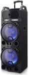 Aiwa KBTUS-900 Trolley-Lautsprecher, Bluetooth, 2 x kabelloses Mikrofon,