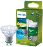 Philips LED Classic Ultraeffiziente GU10 Lampe (50 W), LED Spot mit Warmwei&szlig;em