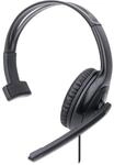 Manhattan Mono-Over-Ear-Headset (USB), Mikrofonarm (gepolstert),