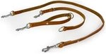 Das Lederband Universal Hundeleine Weinheim Maroon 235 cm / 18 mm, Hellbraun