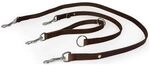 Das Lederband Universal Hundeleine Weinheim Mocca 235 cm / 18 mm, Dunkelbraun