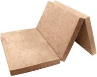 FORTISLINE Klappmatratze 120x195x8 cm - 3-teilige Faltmatratze H2, G&auml;stematratze und