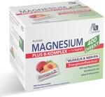 Magnesium 400 + Vitamin B-Komplex direkt mit leckerem Pfirsich-Maracuja Geschmack -