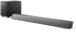 Philips TAB5308/10 Soundbar 2.1 mit kabellosem Subwoofer | 140&thinsp;W | 4,5" Woofer | 4