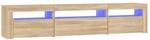vidaXL TV-Schrank mit LED-Leuchten Sonoma-Eiche 195x35x40 cm