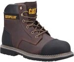 CAT Sicherheitsschuhe Powerplant S3 Herrenstiefel, braun, 41 EU