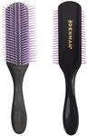 Denman Curly Hair Brush D4 (Black/Purple) 9 Row Styling Brush for Styling,...