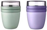 Mepal - Lunchpot Mini Ellipse Mixed - Vivid Lilac + Nordic Sage &ndash; 300 ml