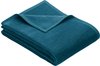 Ibena Porto XXL Decke 180x220 cm – Baumwollmischung weich, warm & waschbar,