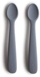 Mushie 2er Set Babyl&ouml;ffel f&uuml;r Kinder | BPA-freier Silikonl&ouml;ffel | L&ouml;ffel