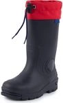 Ladeheid Gummistiefel Kinder mit Schn&uuml;rung Hohe Regenstiefel f&uuml;r Jungen und