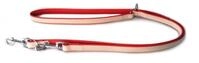 Das Lederband Hunde F&uuml;hrleine Firenze Rosy/rubyred 200 cm / 14 mm