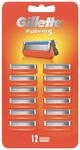 Gillette Fusion5 Rasierklingen f&uuml;r Herren, 12er-Pack