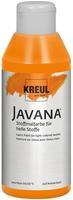 KREUL 91303 - Javana Stoffmalfarbe f&uuml;r helle Stoffe, 250 ml Glas in orange,