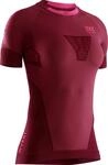 X-Bionic Short Sleeve Women Invent Run Speed Shirt T, namid red/Neon flamigo, M,