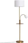 Lindby Stehlampe Aovanmit USB Anschluss (Modern) in Bronze aus Metall (1 flammig,