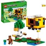 LEGO 21241 Minecraft Das Bienenh&auml;uschen, Farm-Spielzeug mit baubarem Haus,