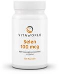 3er Pack Vita World Selen 100mcg 3 x 100 Kapseln Apotheker-Herstellung &ndash; Vegan