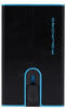 Piquadro Blue Square - Kreditkartenetui 11cc 10 cm RFID Black
