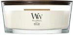 WoodWick Ellipse Duftkerze | White Teak | mit knisterndem Docht | Brenndauer: bis zu