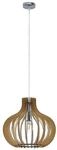 Lindby Pendelleuchte Sina (Skandinavisch) aus Holz (1 flammig, E27) -...