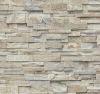 P & S PROFESSIONAL DETAIL PRODUCTS: 3D-Tapete mit Ziegel-Motiv, 2 Farben Beige...