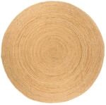 vidaXL Teppich Jute Geflochten Handgefertigt Wohnzimmerteppich Juteteppich