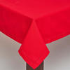 Homescapes rote Tischdecke, 137 x 137 cm aus 100% Baumwolle, quadratisches...