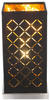Tisch Lampe Textil Strahler Wohn Zimmer Dekor Stanzungen Leuchte schwarz gold...
