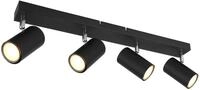 GLOBO DECKENLEUCHTE - SCHWARZ MATT - METALL - 4-FLAMMIG - B 60 CM