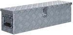 vidaXL Aluminiumkiste 80,5&times;22&times;22 cm Silbern