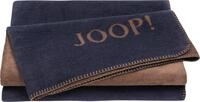 Joop! Wohndecken Uni-Doubleface Marine-karamell