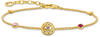 THOMAS SABO Damen Armband mit symbolischer Sonne, bunten Steinen und Herzen...