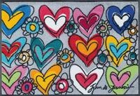 Wash+Dry Fu&szlig;matte, with Love, All Things Are Possible 50x75cm, innen und...