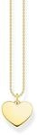 THOMAS SABO Kette Herz gold 925 Sterlingsilber, 750 Gelbgold Vergoldung