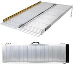 TRUTZHOLM Rollstuhlrampe klappbar 122 cm Traglast 272 kg rutschfeste Aluminium Rampe