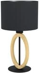 EGLO Tischlampe Basildon 1, 1 flammige Tischleuchte minimalistisch | Nachttischlampe