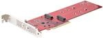 StarTech.com Dual M 2 PCIe AdapterKarte, PCIe x8/ x16 auf Dual AHCI oder NVMe M.2