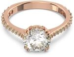 Swarovski Stilla Kollektion Cocktailring, Rundschliff, Pav&eacute;, Wei&szlig;