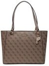 GUESS Damen Noelle Bag, Latte Logo/Braun
