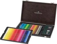 Faber-Castell - Polychromos Buntstifte Set 48 Farben im Holzkoffer | 48