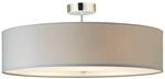 Brilliant Lampe Andria Deckenleuchte 60cm chrom/hellgrau | 3x A60, E27, 60W,...